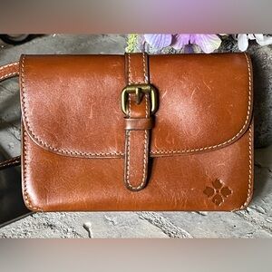 Patricia Nash Torri Crossbody Brown Vintage Distressed Leather